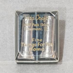 Vintage‎ Collectible Vita Craft Aluminum Salt and Pepper Shakers
